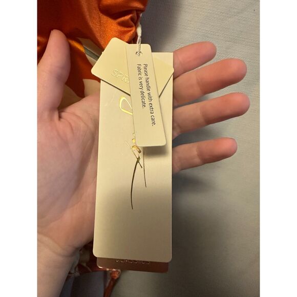 NWT Gottex Amore Deep Pluge Halter One Piece Swim Suit Size 14 Spice - Picture 3 of 5